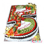 Numbered Cake Design