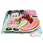 Numbered Cake Design