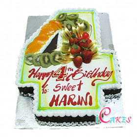 Numbered Cake Design