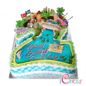 Numbered Cake Design