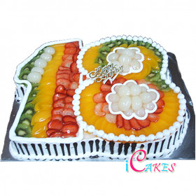 Numbered Cake Design