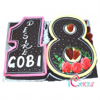 Numbered Cake Design