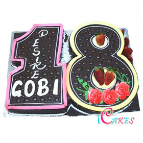 Numbered Cake Design