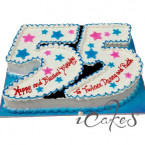 Numbered Cake Design