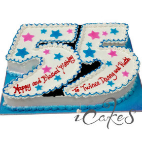 Numbered Cake Design