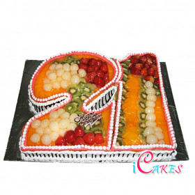 21St Birthday Cake Design