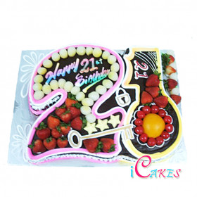 21St Birthday Cake Design