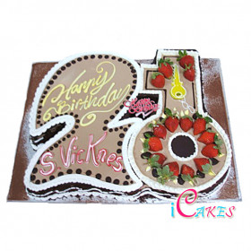 21St Birthday Cake Design