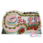 21St Birthday Cake Design