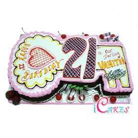 21St Birthday Cake Design