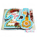 21St Birthday Cake Design