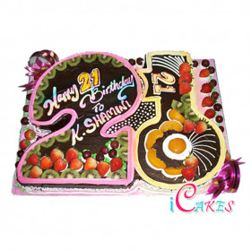 21St Birthday Cake Design