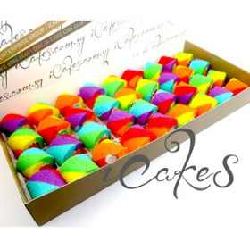 Mini Rainbow Swiss Rolls (Hi-Tea Set)