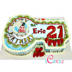 21St Birthday Cake Design