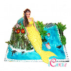 3D Bear & Barbie Doll Cake Design