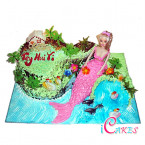 3D Bear & Barbie Doll Cake Design