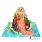 3D Bear & Barbie Doll Cake Design