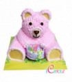 3D Bear & Barbie Doll Cake Design