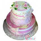 21St Tier Birthday Cake Design