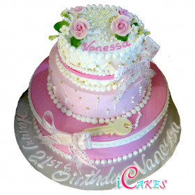 21St Tier Birthday Cake Design
