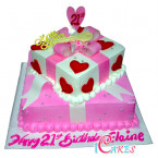 21St Tier Birthday Cake Design