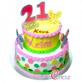 21Sttier Birthday Cake Design