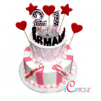21St Tier Birthday Cake Design