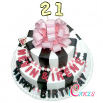 21St Tier Birthday Cake Design
