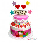 21St Tier Birthday Cake Design