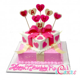 21St Tier Birthday Cake Design