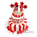 21St Tier Birthday Cake Design