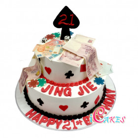 21St Tier Birthday Cake Design