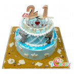 21St Tier Birthday Cake Design