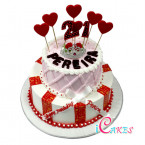21St Tier Birthday Cake Design