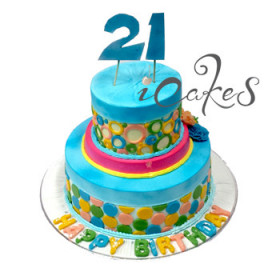 21St Tier Birthday Cake Design