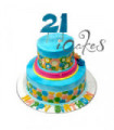 21St Tier Birthday Cake Design