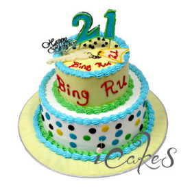 21St Tier Birthday Cake Design