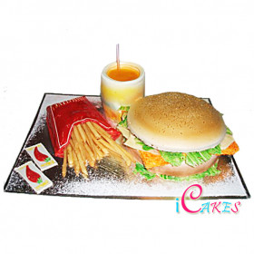 Burgerbirthday Cake
